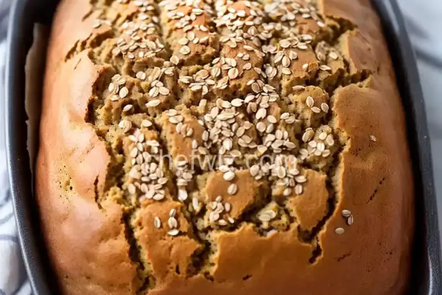 Banana Date Flaxseed Bread
