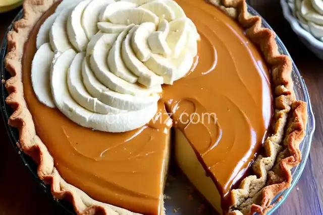 Banana Dulce de Leche Pie (Banana Caramel Pie)