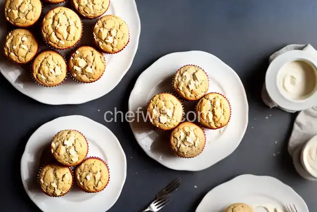 Banana Muffins with Mascarpone Cream Frosting