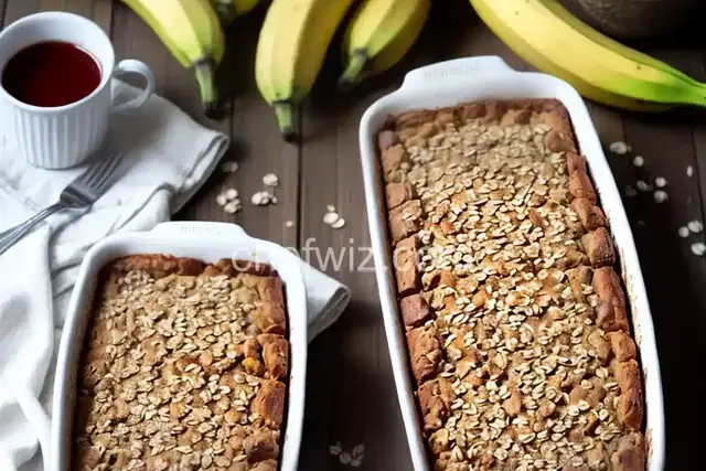 Banana Oat Bread Pudding