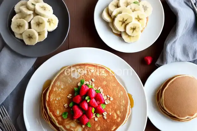Banana-Oat Cottage Cheese Pancakes
