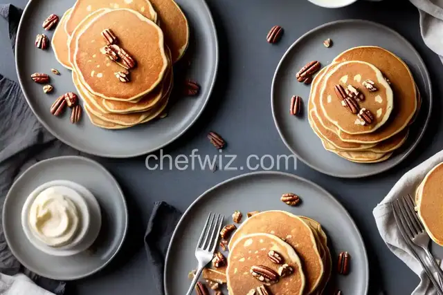 Banana Pecan Buttermilk Pancakes