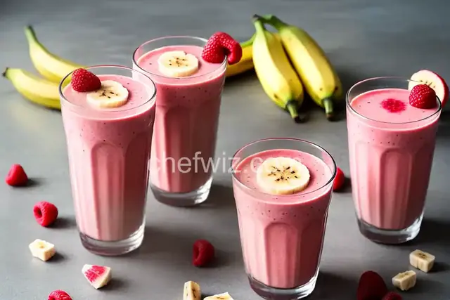 Banana Raspberry Smoothies