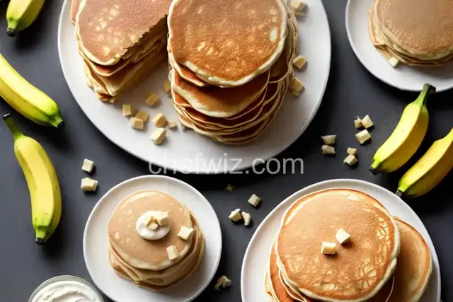 Banana Sour Cream Pancakes
