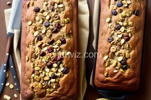 Banana Trail Mix Bread