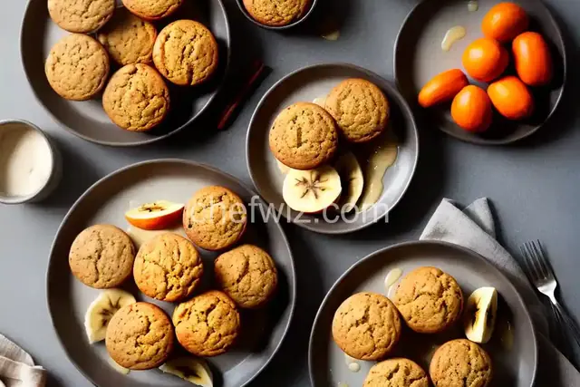 Banana and Persimmon Cinnamon Muffins