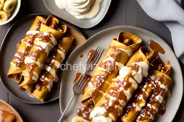 Bananas Foster Chimichangas