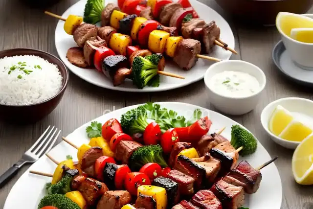 Barbecued Pork Skewers