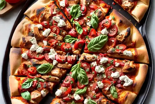 Barbeque Chicken Grilled Pizza