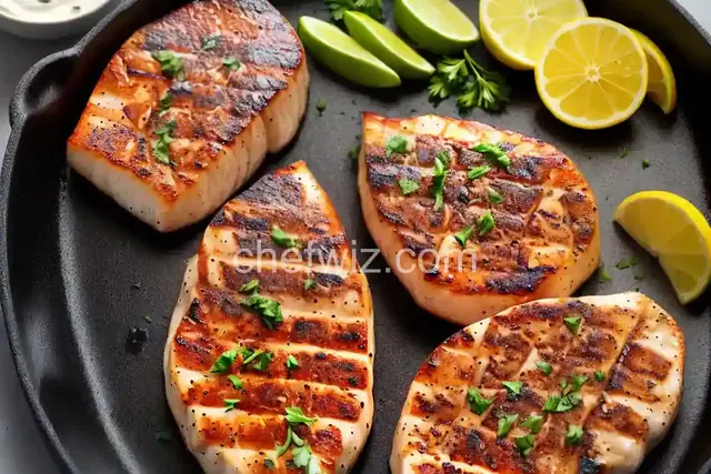 Barbeque Halibut Steaks