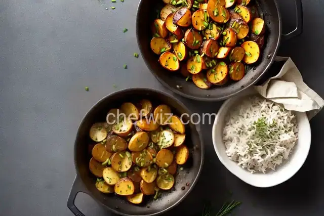 Barbequed Potato and Garlic Scape Packets