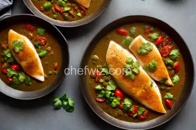 Basa Fillets in Tomatillo Sauce
