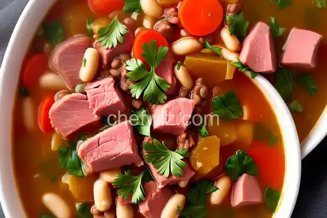 Basic Ham and Bean Soup