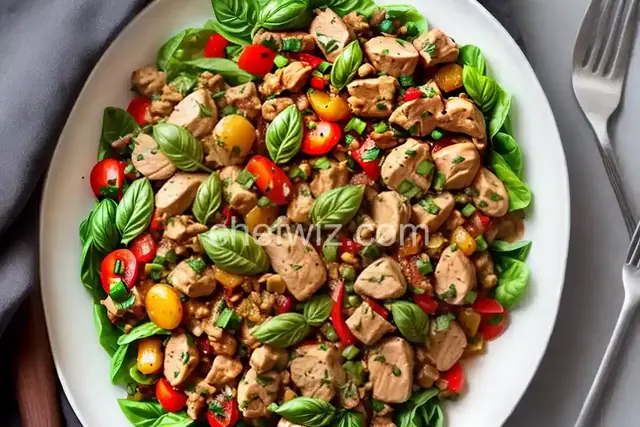 Basil Chicken Hash