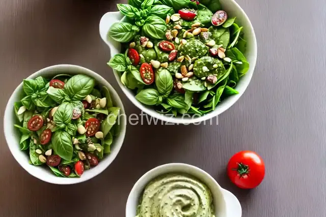 Basil Pesto Salad Dressing
