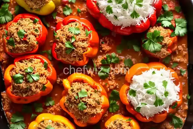 Basmati Rice and Turkey Stuffed Peppers