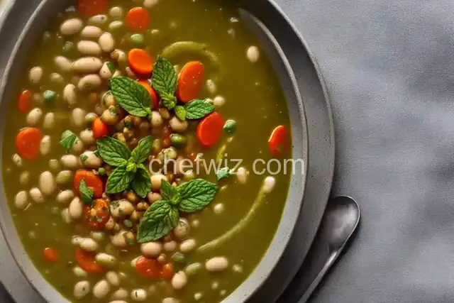 Beans and Green Soup With Salted Yogurt and Sizzled Mint