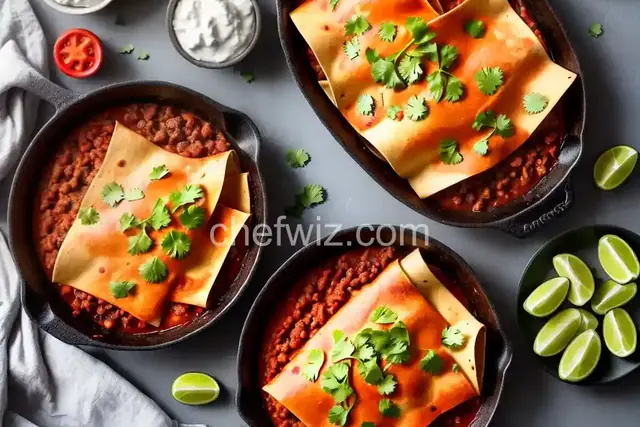 Beef Enchiladas with Flour Tortillas