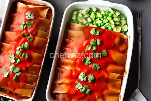 Beef Enchiladas with Spicy Red Sauce