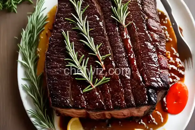 Beef Rib Roast with Garlic and Rosemary