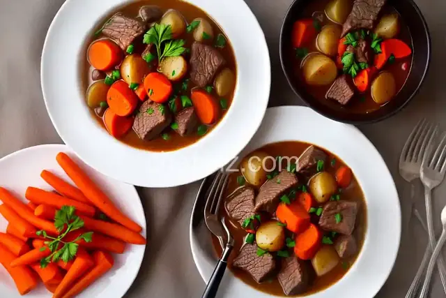 Beef Stew with Potatoes and Carrots