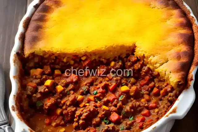 Beef Tamale Pie With Cornmeal Crust Recipe