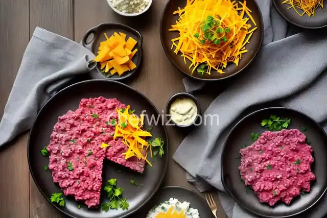 Beef Tartare with Smoked Cheddar