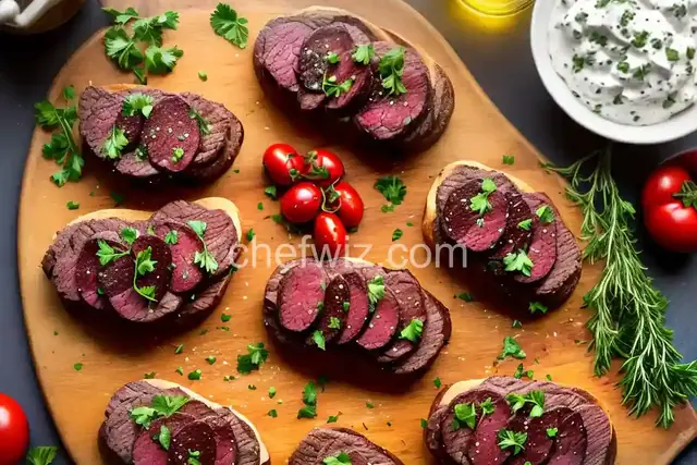 Beef Tenderloin Crostini