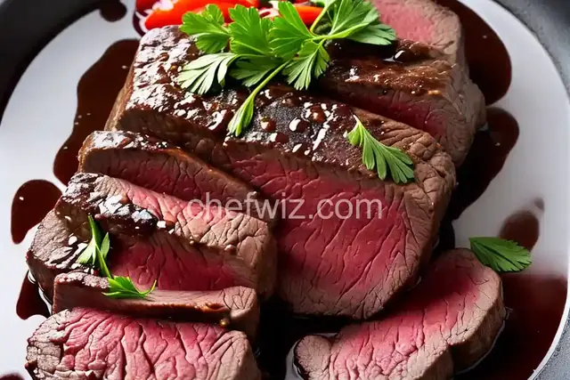 Beef Tenderloin with Quick Red Wine Pan Sauce