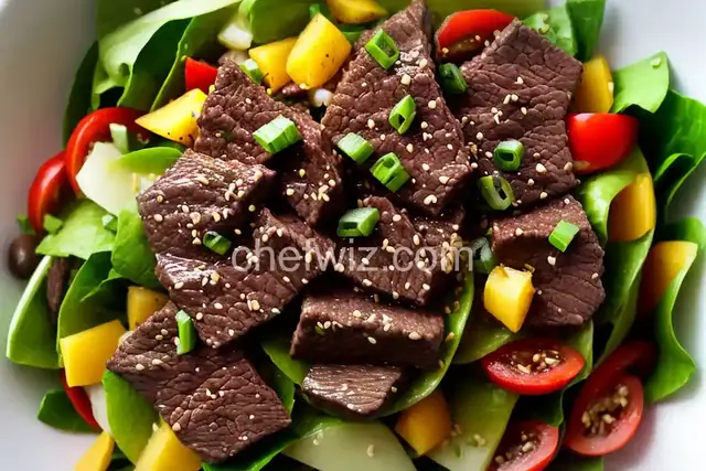 Beef Tip Salad Topping