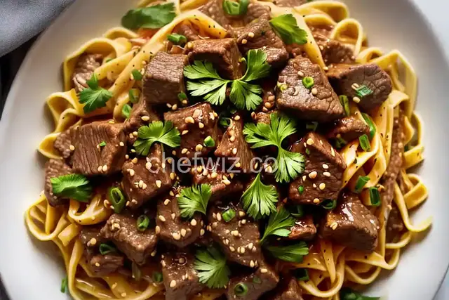 Beef Tips and Noodles