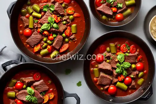 Beef, Tomato, and Okra Stew