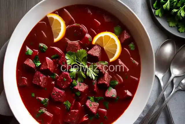 Beef and Beet Borscht