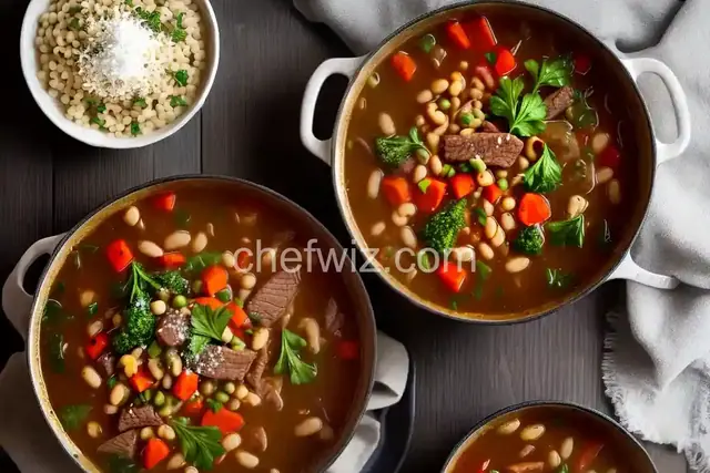 Beef and Cannellini Bean Minestrone