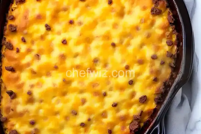 Beef and Cheddar Casserole