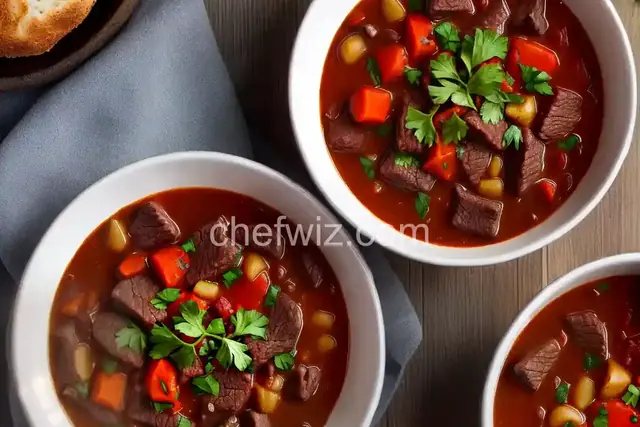 Beef and Red Cabbage Soup