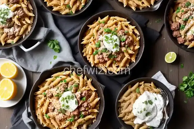 Beefy' Cheesy Pasta