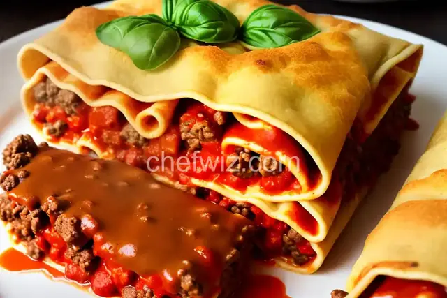 Beefy Lasagna Roll-Ups
