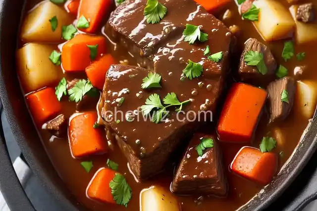 Beer-Braised Bison Pot Roast Recipe