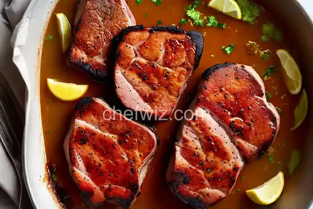 Beer Brined Pork Chops