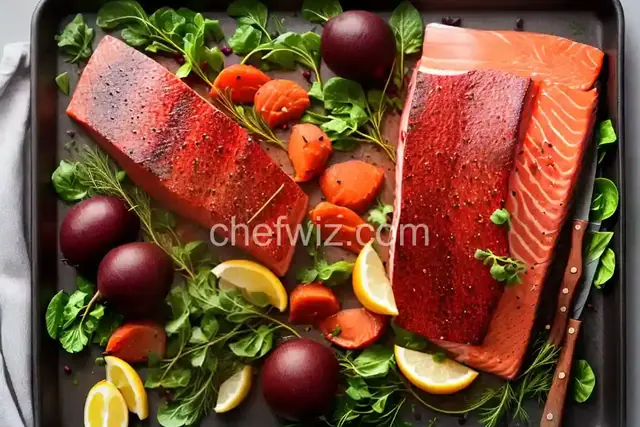 Beet-Cured Salmon