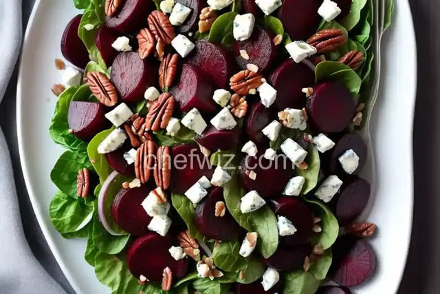 Beet Salad with Pecans and Blue Cheese