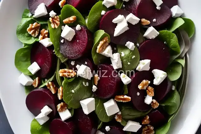 Beet Salad with Walnuts and Goat Cheese
