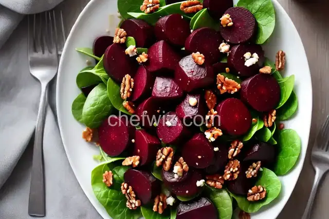 Beet, Walnut and Prune Salad