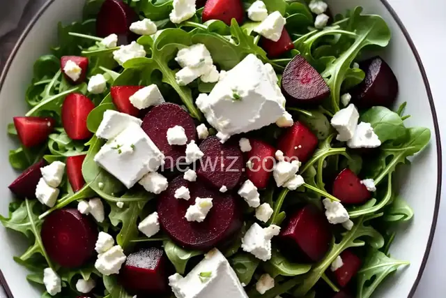 Beet and Goat Cheese Arugula Salad