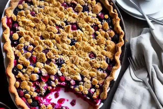 Berry Crumble Pie