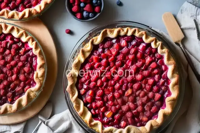 Berry Rhubarb Pie