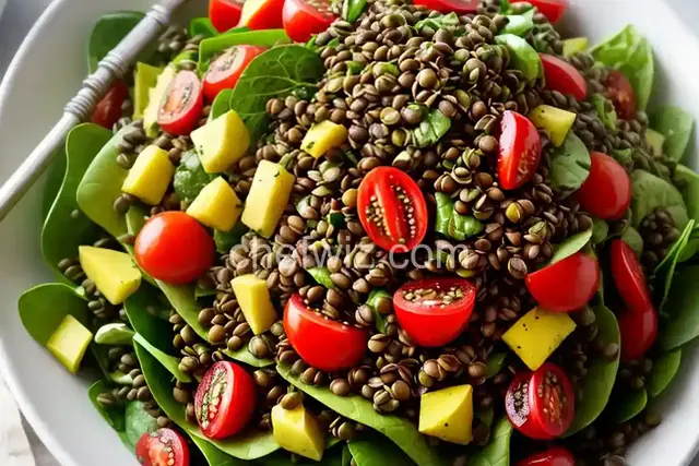 Big Green Lentil Salad