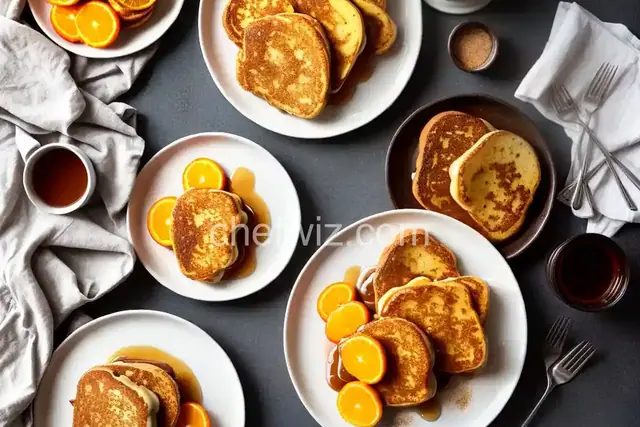 Biscuit French Toast with Cinnamon-Orange Cane Syrup