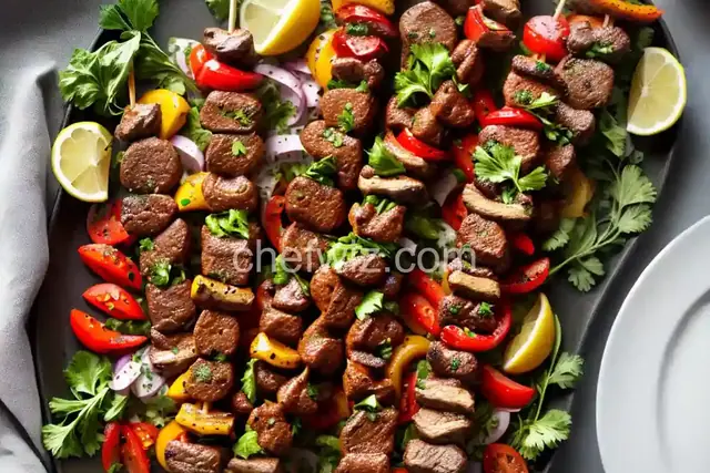 Bison Souvlaki Skewers